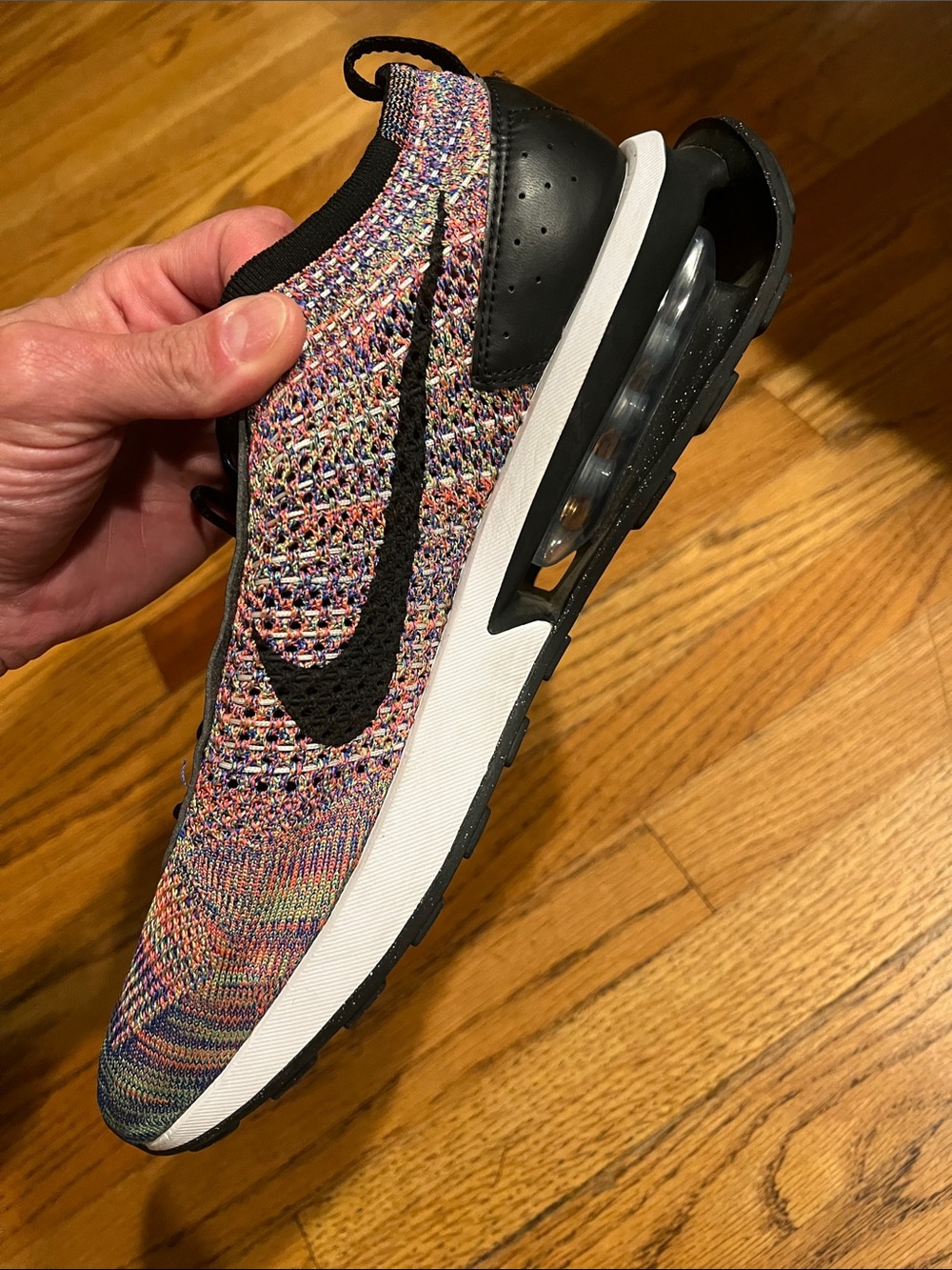 Nike Multicolor Knit Sneakers with Black Accents Size 12 M - Picture 8 of 12